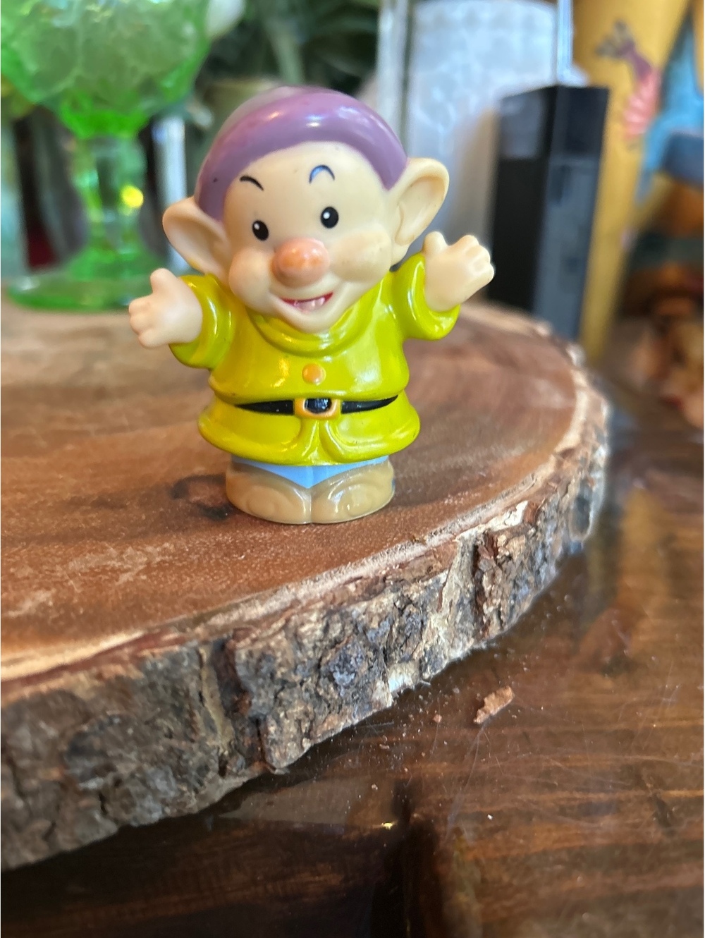 Fisher Price Little People Disney Snow White Dopey 2012 Seven Dwarves Figure 3”